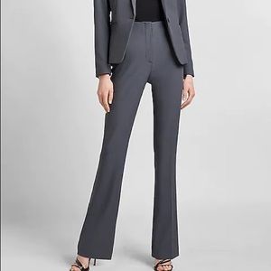 Express grey work pants high waisted trousers